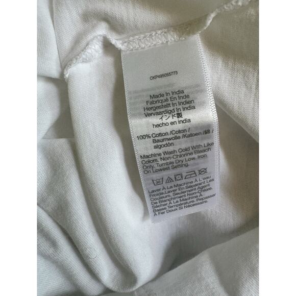 NWT Madewell Essential Slim Tee In White Lightweight Cotton Women’s Size Small - Picture 8 of 8